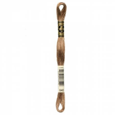 MED BEIGE BROWN EMB COTTON